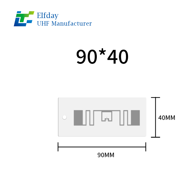 Premium Durable Hanging RFID Tag 90*40mm KU7chip for Apparel Laundry Tracking and Inventory Management